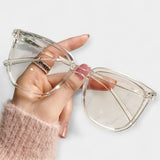 Négyzet alakú kék fényvédő szemüveg