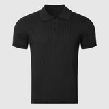 Benedek – Hal mintás póló gombbal