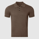 Benedek – Hal mintás póló gombbal