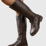 Elsie - Elegáns női csizma alacsony sarkú