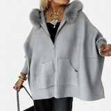 Arabelle - Kényelmes Kapucnis Kabát Törölköző Gallérral