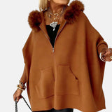 Arabelle - Kényelmes Kapucnis Kabát Törölköző Gallérral