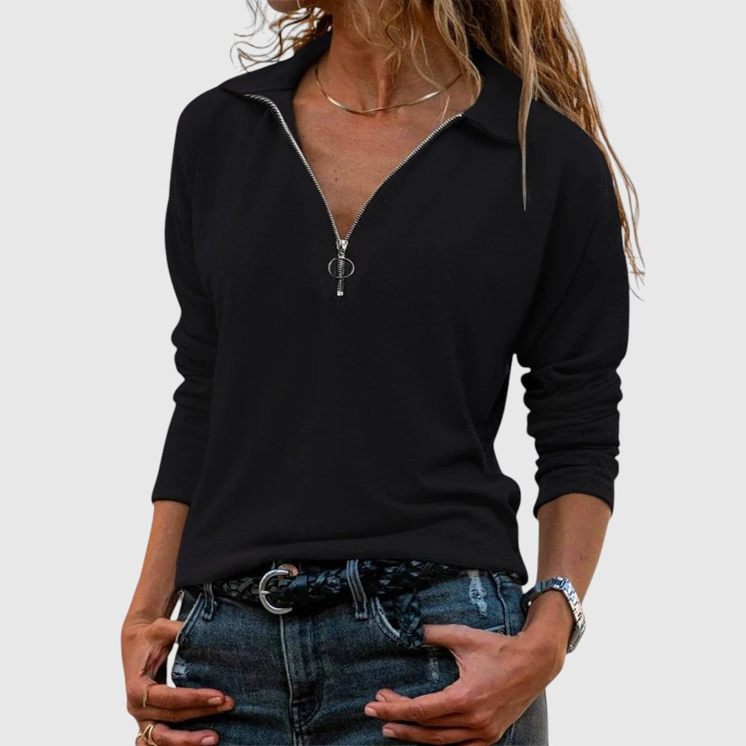 Nadine - Női pulóverek félcipzárral