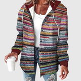 Maya – Kockás mindennapi kabát kapucnival