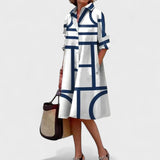 Stella - Geometrikusan Elegáns Ruha